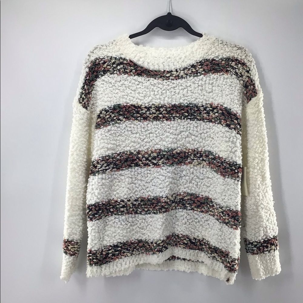 Over Kleshas Super Soft Stripped Oversized Sweater Multicolor New With Tag Small
